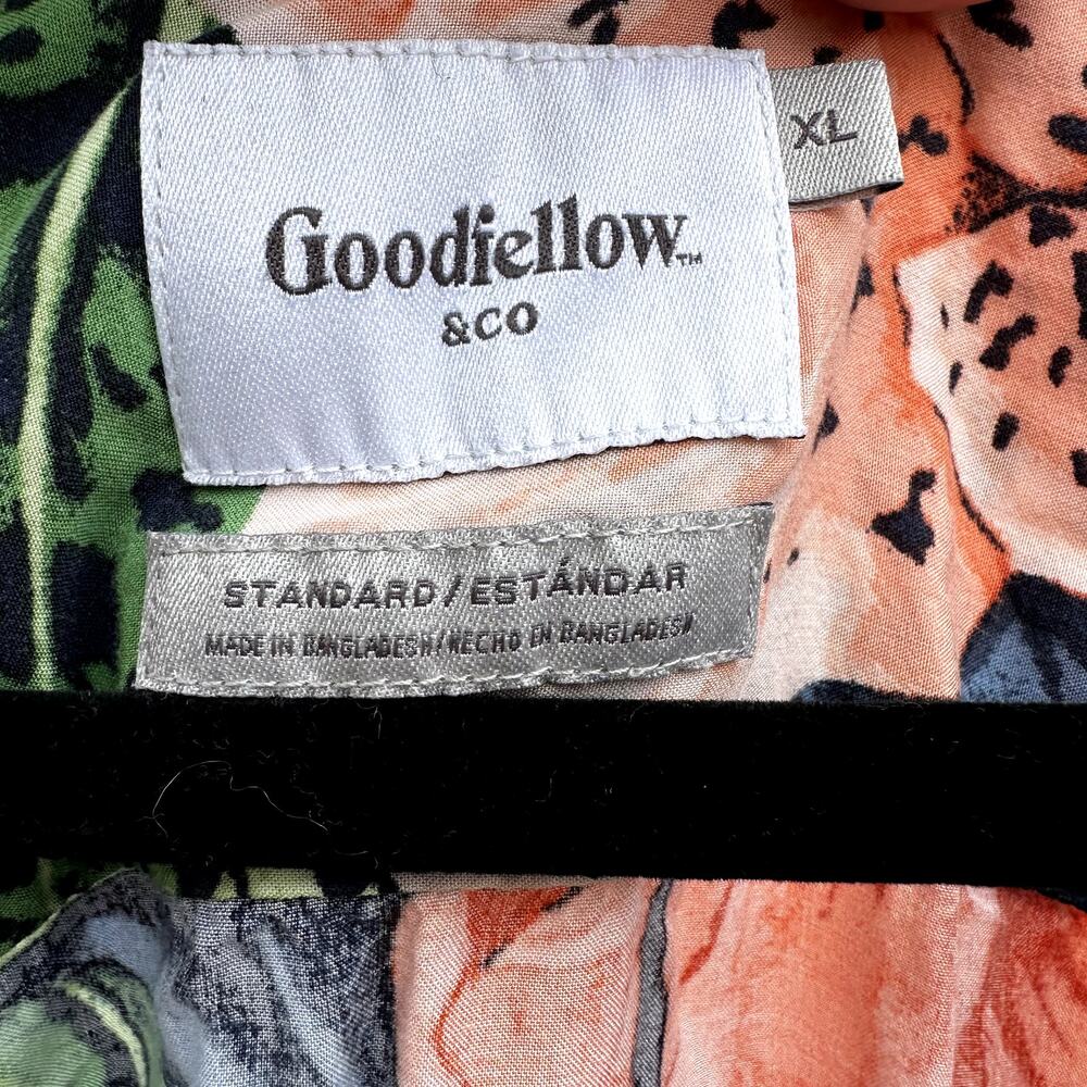 Goodfellow Men's Multicolor Tropical Short Sleeve Button Down Shirts Size XL - Picture 3 of 4